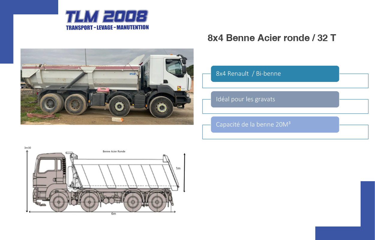 Camion benne Ronde acier